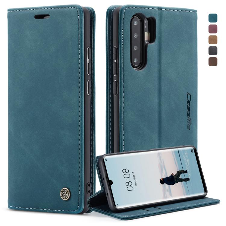 CaseMe-013 Multifunctional Retro Frosted Horizontal Flip Leather Case compatible with Huawei P30 Pro, with Card Slot & Holder & Wallet, Compatible with Huawei P30 Pro