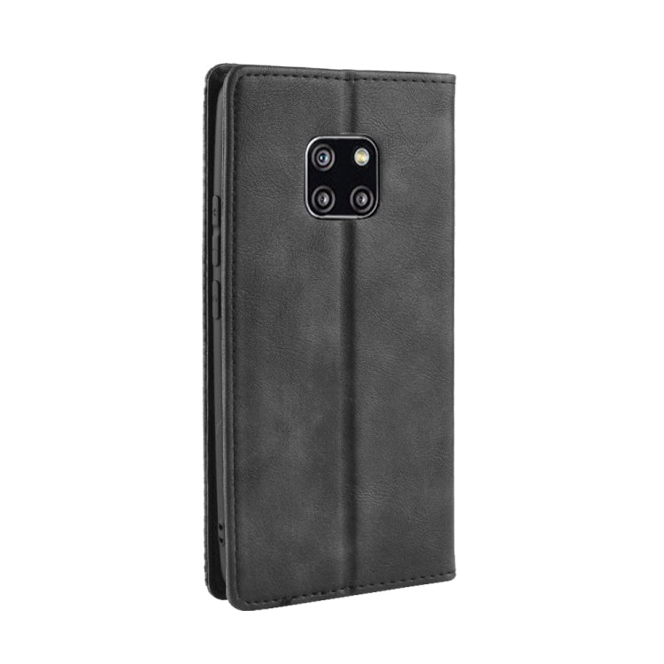 Magnetic Buckle Retro Texture Horizontal Flip Leather Case compatible with Huawei Mate 20 Pro, with Holder & Card Slots & Wallet, Compatible with Huawei Mate 20 Pro