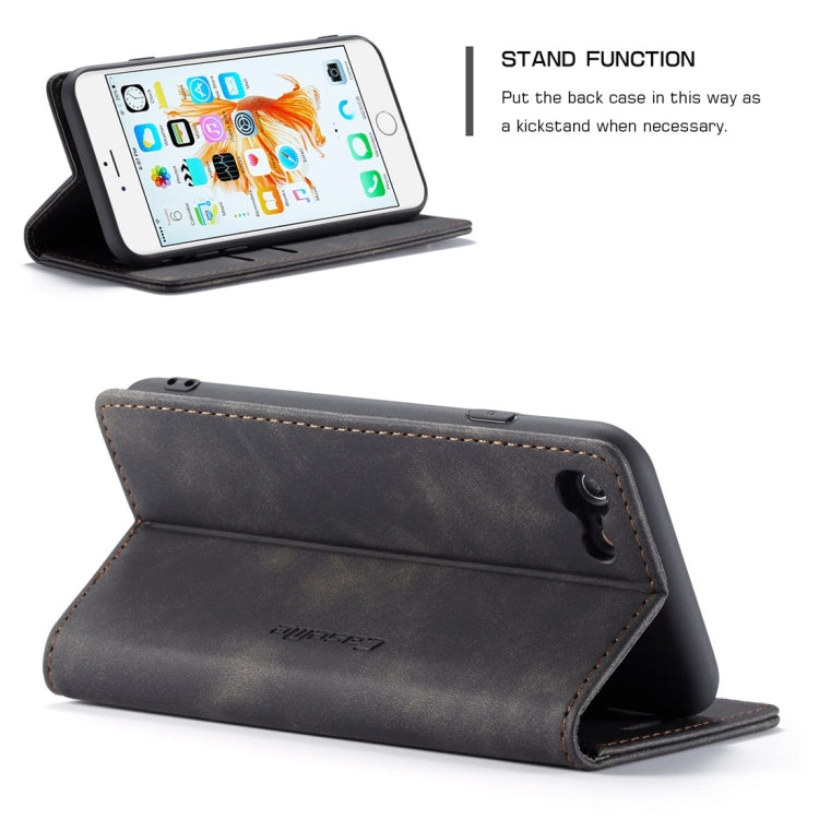 CaseMe-013 Multifunctional Retro Frosted Horizontal Flip Leather Case for iPhone 6 / 6s, with Card Slot & Holder & Wallet, Compatible with iPhone 6 / 6s