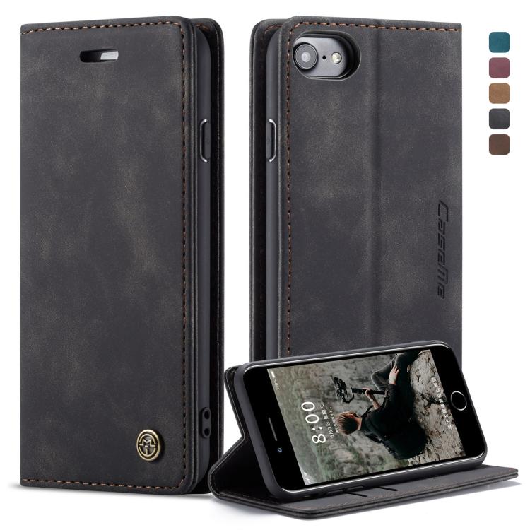 CaseMe-013 Multifunctional Retro Frosted Horizontal Flip Leather Case for iPhone 6 / 6s, with Card Slot & Holder & Wallet, Compatible with iPhone 6 / 6s