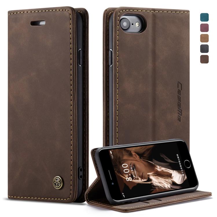 CaseMe-013 Multifunctional Retro Frosted Horizontal Flip Leather Case for iPhone 6 / 6s, with Card Slot & Holder & Wallet, Compatible with iPhone 6 / 6s