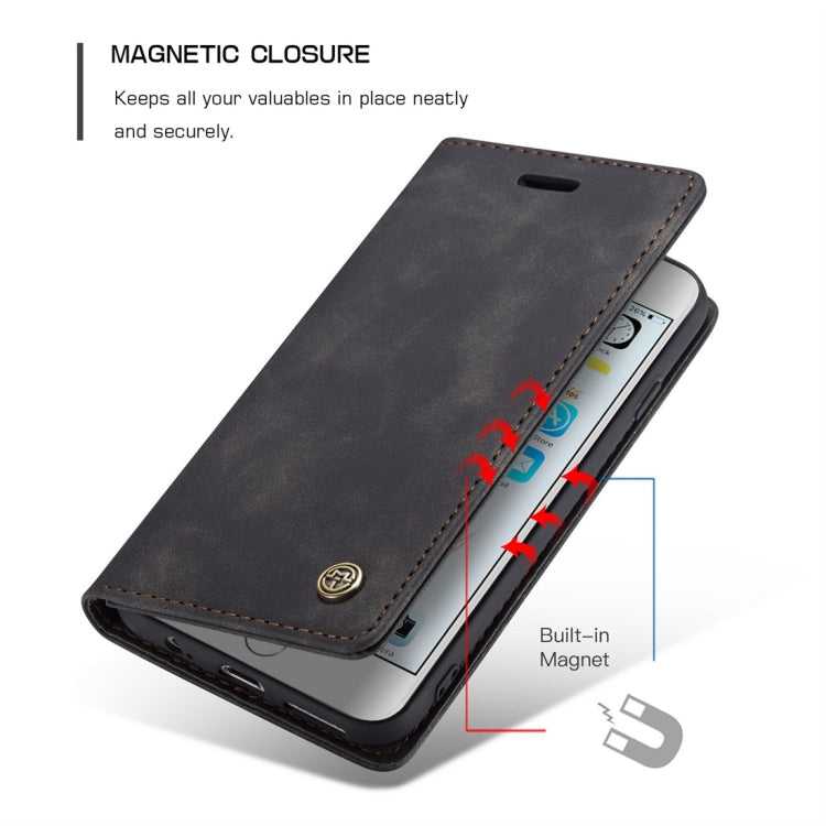 CaseMe-013 Multifunctional Retro Frosted Horizontal Flip Leather Case for iPhone 6 Plus / 6s Plus, with Card Slot & Holder & Wallet, Compatible with iPhone 6 Plus / 6s Plus