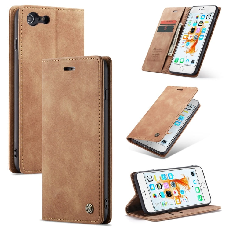 CaseMe-013 Multifunctional Retro Frosted Horizontal Flip Leather Case for iPhone 6 Plus / 6s Plus, with Card Slot & Holder & Wallet, Compatible with iPhone 6 Plus / 6s Plus