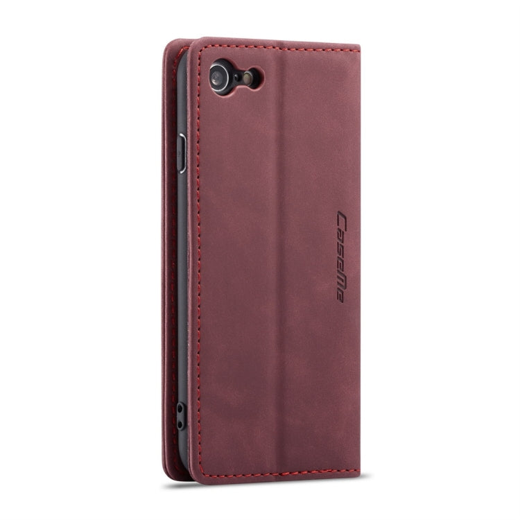 CaseMe-013 Multifunctional Retro Frosted Horizontal Flip Leather Case compatible with iPhone 7 / 8, with Card Slot & Holder & Wallet, Compatible with iPhone 7 / 8