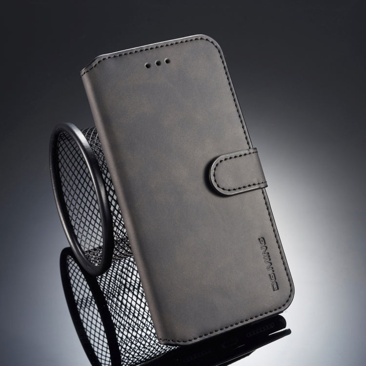 DG.MING Retro Oil Side Horizontal Flip Case compatible with iPhone 8 Plus & 7 Plus, with Holder & Card Slots & Wallet, iPhone 8 Plus & 7 Plus