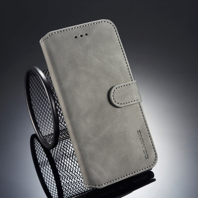DG.MING Retro Oil Side Horizontal Flip Case compatible with iPhone 8 Plus & 7 Plus, with Holder & Card Slots & Wallet, iPhone 8 Plus & 7 Plus