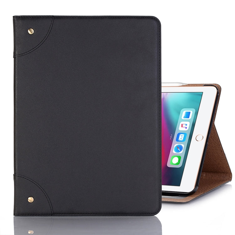Retro Book Style Horizontal Flip PU Leather Case compatible with iPad Air 13 2025 / 2024 / iPad Pro 12.9 inch (2018), with Holder & Card Slots & Wallet, Compatible with iPad Air 13 2025 / 2024 / iPad Pro 12.9 inch (2018)