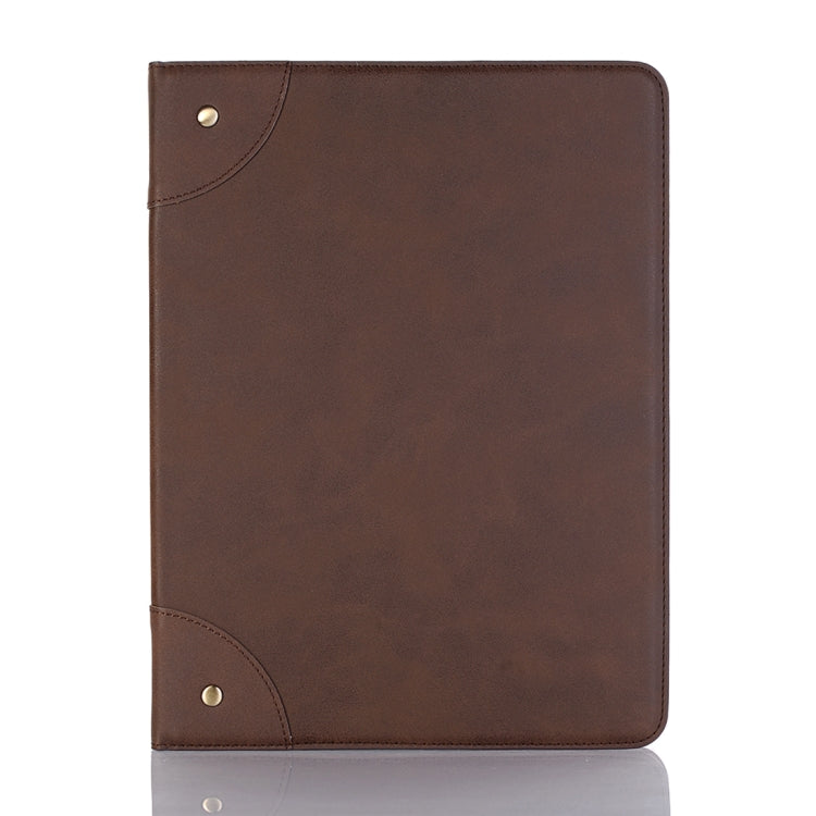 Retro Book Style Horizontal Flip PU Leather Case compatible with iPad Air 13 2025 / 2024 / iPad Pro 12.9 inch (2018), with Holder & Card Slots & Wallet, Compatible with iPad Air 13 2025 / 2024 / iPad Pro 12.9 inch (2018)