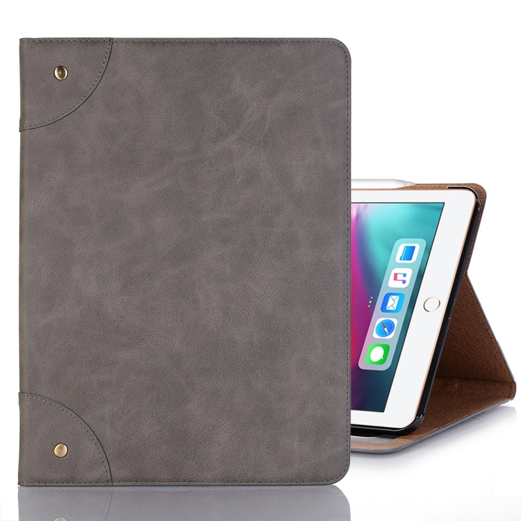 Retro Book Style Horizontal Flip PU Leather Case compatible with iPad Air 13 2025 / 2024 / iPad Pro 12.9 inch (2018), with Holder & Card Slots & Wallet, Compatible with iPad Air 13 2025 / 2024 / iPad Pro 12.9 inch (2018)