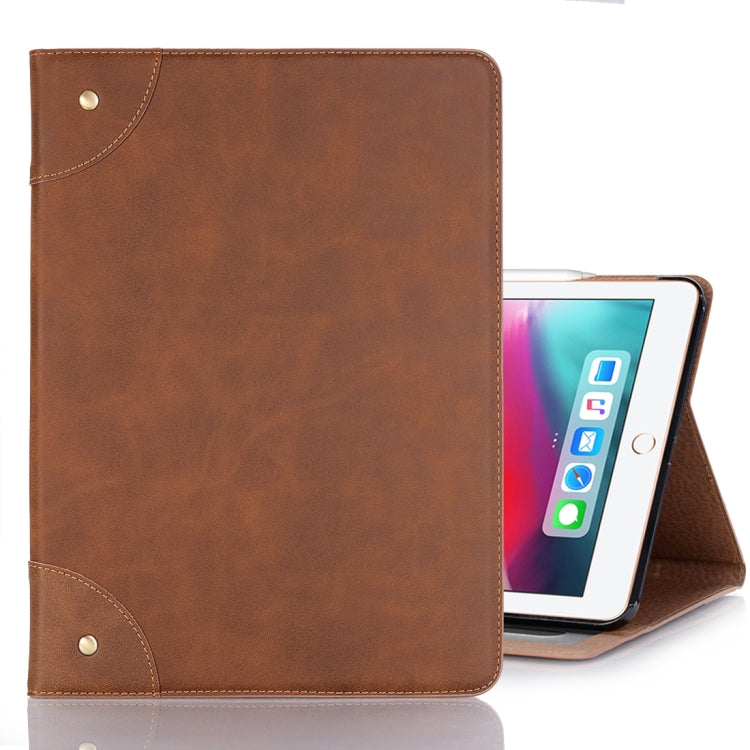 Retro Book Style Horizontal Flip PU Leather Case compatible with iPad Air 13 2025 / 2024 / iPad Pro 12.9 inch (2018), with Holder & Card Slots & Wallet, Compatible with iPad Air 13 2025 / 2024 / iPad Pro 12.9 inch (2018)