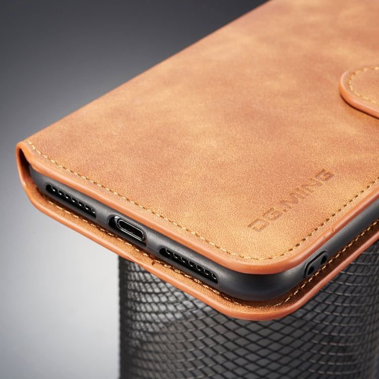 Compatible with iPhone XS Max DG.MING Retro Oil Side Horizontal Flip Case with Holder & Card Slots & Wallet, iPhone XS Max