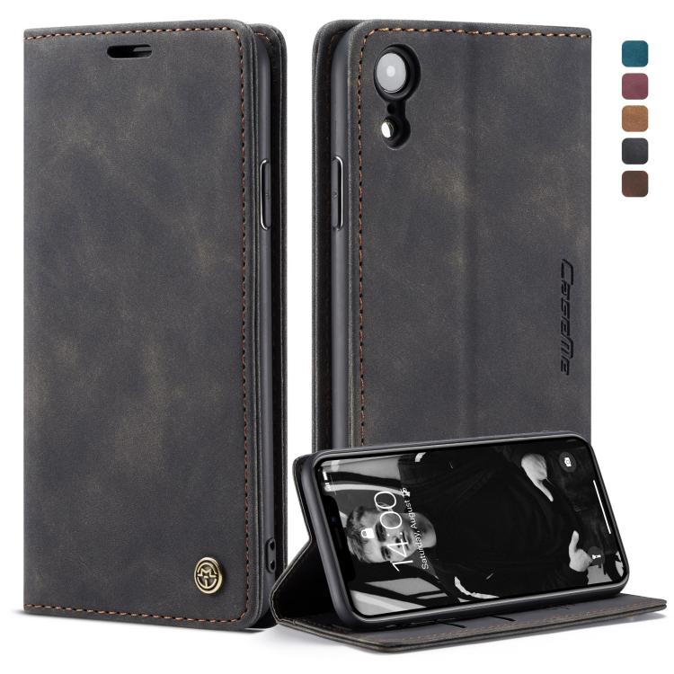 Compatible with iPhone XR CaseMe-013 Multifunctional Retro Frosted Horizontal Flip Leather Case with Card Slot & Holder & Wallet, Compatible with iPhone XR