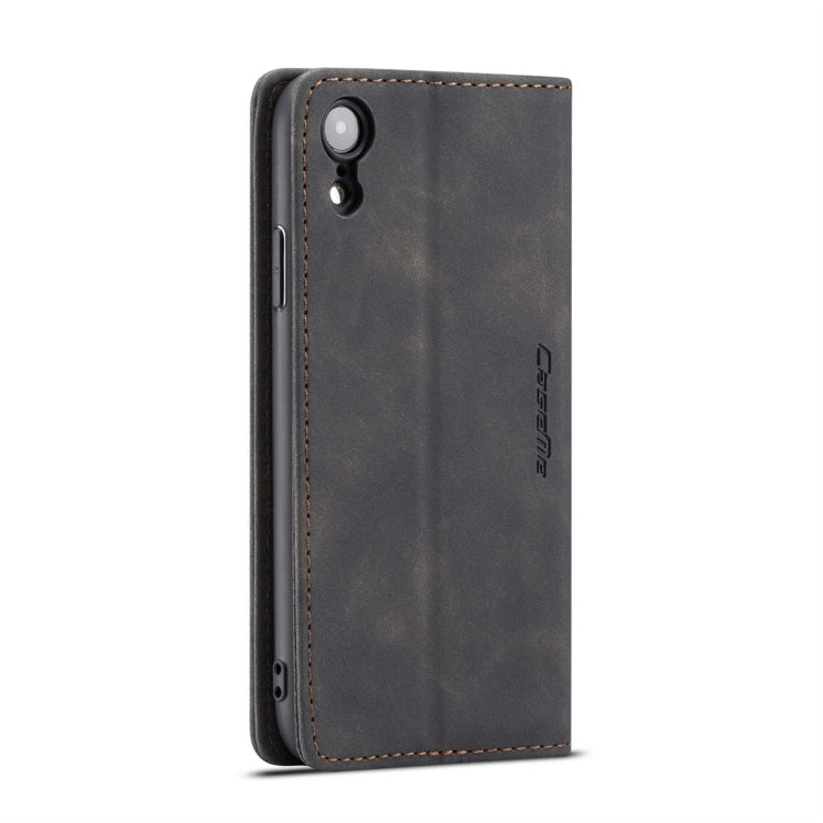 For iPhone XR CaseMe-013 Multifunctional Retro Frosted Horizontal Flip Leather Case with Card Slot & Holder & Wallet