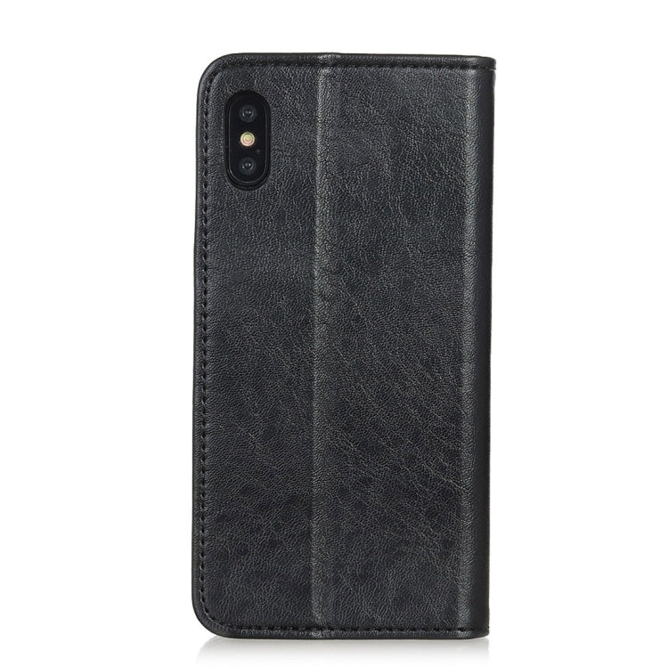 Compatible with iPhone XR Magnetic Retro Crazy Horse Texture Horizontal Flip Leather Case with Holder & Card Slots & Wallet, iPhone XR