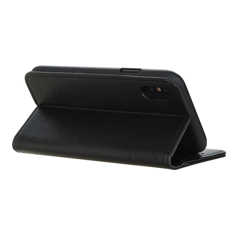 Compatible with iPhone XR Magnetic Retro Crazy Horse Texture Horizontal Flip Leather Case with Holder & Card Slots & Wallet, iPhone XR