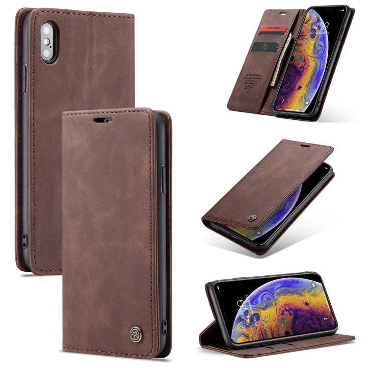Compatible with iPhone X / XS CaseMe-013 Multifunctional Retro Frosted Horizontal Flip Leather Case with Card Slot & Holder & Wallet, Compatible with iPhone X / XS