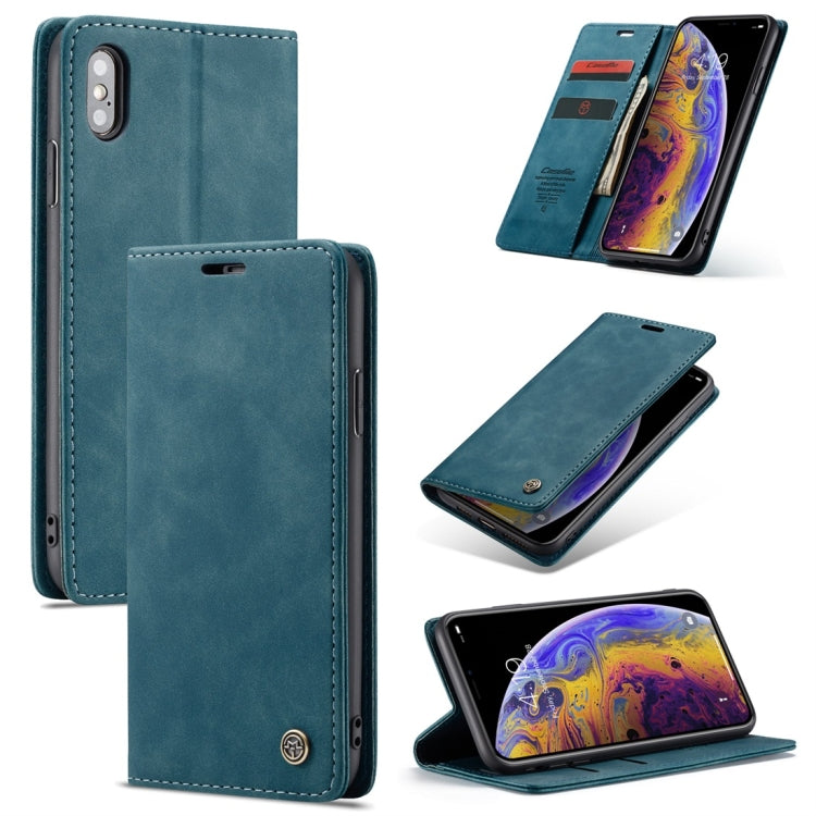 Compatible with iPhone X / XS CaseMe-013 Multifunctional Retro Frosted Horizontal Flip Leather Case with Card Slot & Holder & Wallet, Compatible with iPhone X / XS