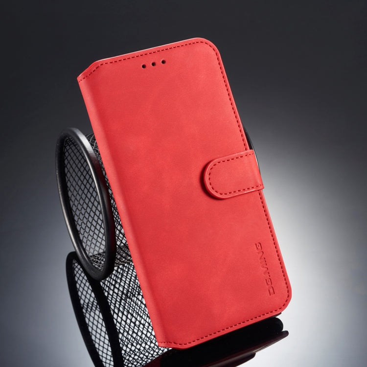 Compatible with iPhone X / XS DG.MING Retro Oil Side Horizontal Flip Case with Holder & Card Slots & Wallet, iPhone XS / X