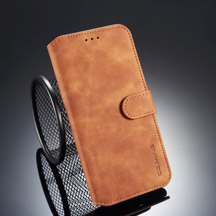 Compatible with iPhone X / XS DG.MING Retro Oil Side Horizontal Flip Case with Holder & Card Slots & Wallet, iPhone XS / X