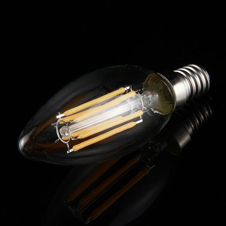 6 LEDs 450 LM Retro Energy Saving Light compatible with Halls, AC 220V, Apicicompatible withm E14 6W 220V White Light