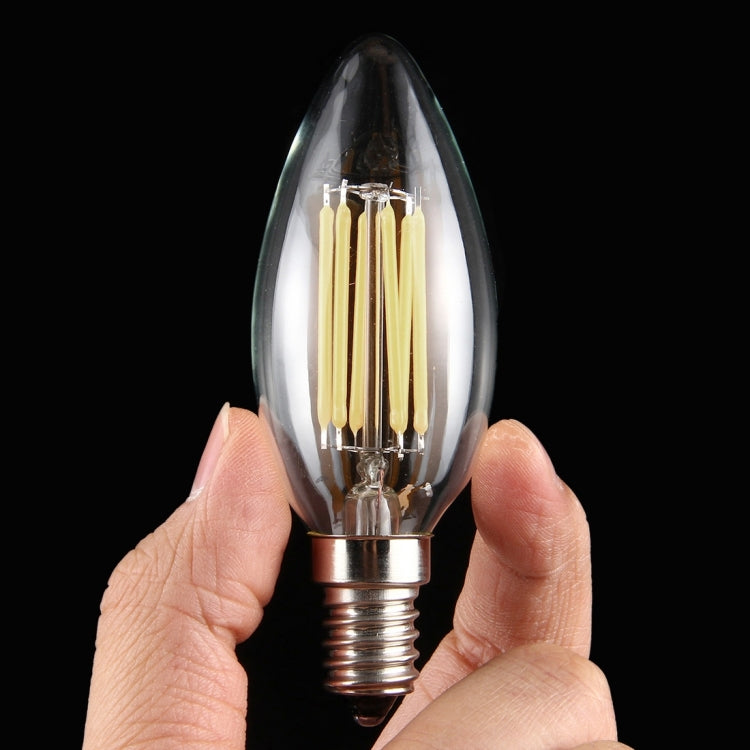 6 LEDs 450 LM Retro Energy Saving Light compatible with Halls, AC 220V, Apicicompatible withm E14 6W 220V White Light