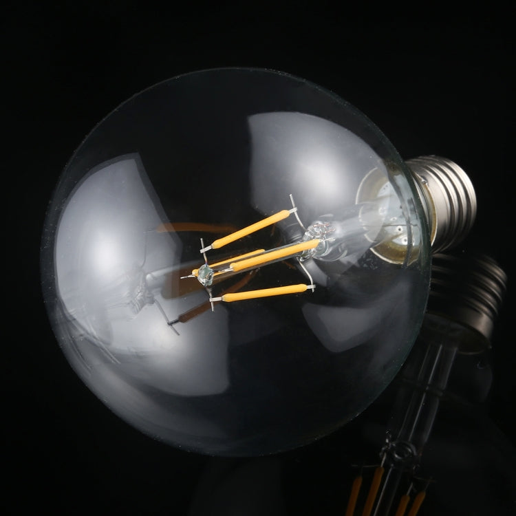 G95 E27 4W 4 LEDs 450 LM 3000K Retro Dimming LED Filament Light Bulb Energy Saving Light, AC 220V, G95 4W Warm White