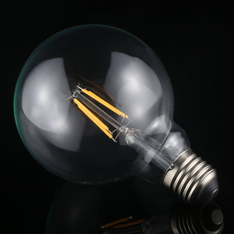 G95 E27 4W 4 LEDs 450 LM 3000K Retro Dimming LED Filament Light Bulb Energy Saving Light, AC 220V, G95 4W Warm White
