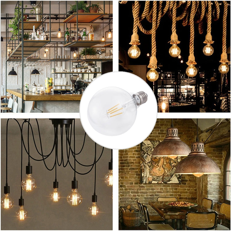 G95 E27 4W 4 LEDs 450 LM 3000K Retro Dimming LED Filament Light Bulb Energy Saving Light, AC 220V, G95 4W Warm White