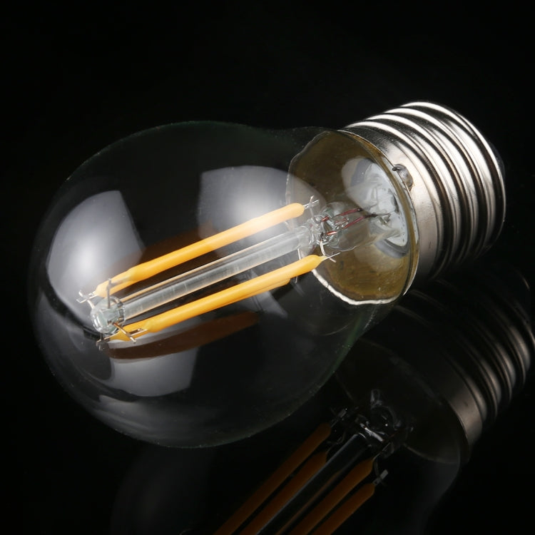 G45 E27 4W 4 LEDs 450 LM 3000K Retro Dimming LED Filament Light Bulb Energy Saving Light, AC 220V, G45 4W Warm White