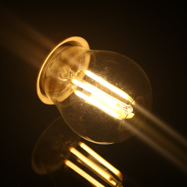 G45 E27 4W 4 LEDs 450 LM 3000K Retro Dimming LED Filament Light Bulb Energy Saving Light, AC 220V, G45 4W Warm White