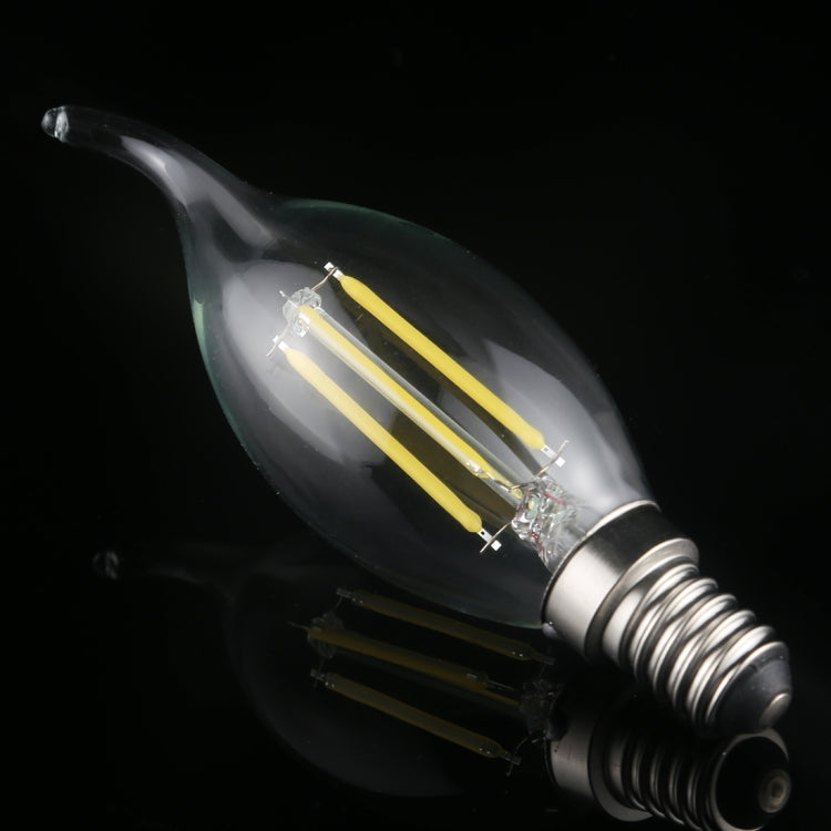 C35 E14 4W 4 LEDs 300 LM 3000K Dimmable Retro LED Filament Light Bulb Energy Saving Light, AC 220V