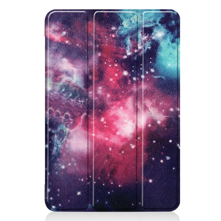Graffiti Pattern Custer Texture Horizontal Flip PU Leather Case for iPad Mini 2019 / Mini 4 , with Three-folding Holder & Sleep / Wake-up Function, For iPad Mini 2019 / Mini 4