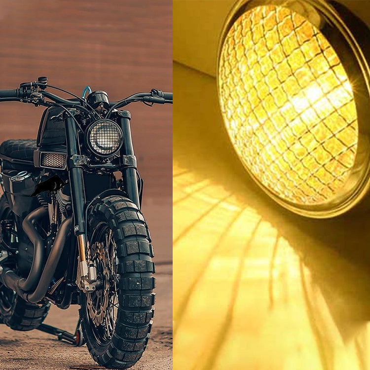 Motorcycle Black Shell Harley Headlight Retro Lamp LED Light Modification Accessories