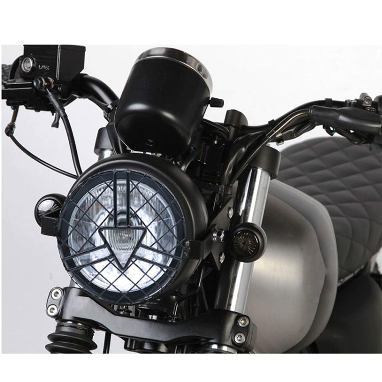 Motorcycle Arrowhead Reticular Retro Lamp LED Headlight Modification Accessories compatible with CG125 / GN125, DM-DD-1995