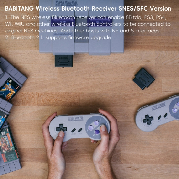 8BitDo Retro Bluetooth Receiver Compatible with SNES / SFC Version
