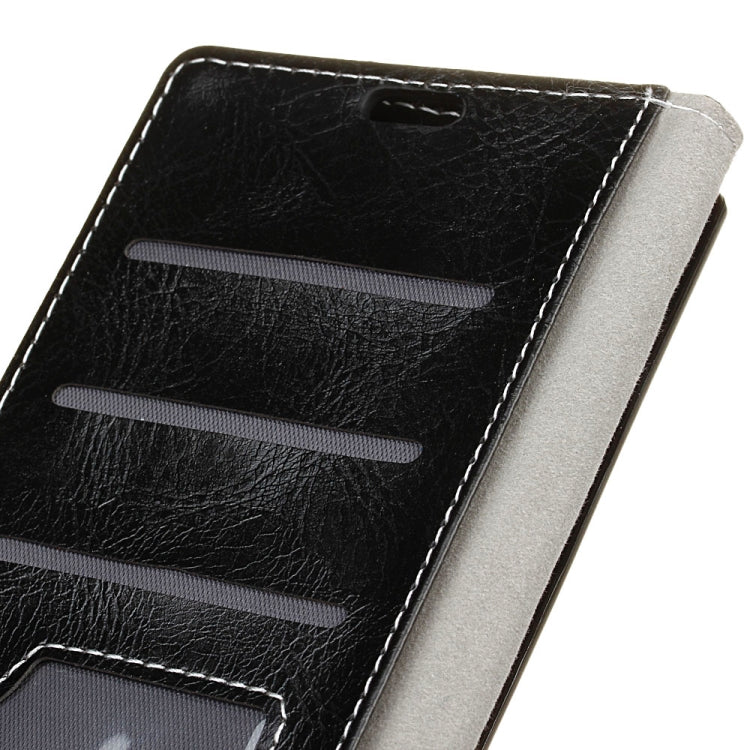 Retro Crazy Horse Texture Horizontal Flip Leather Case compatible with OPPO A7 / AX7, with Holder & Card Slots & Photo Frame, Compatible with OPPO A7 / AX7