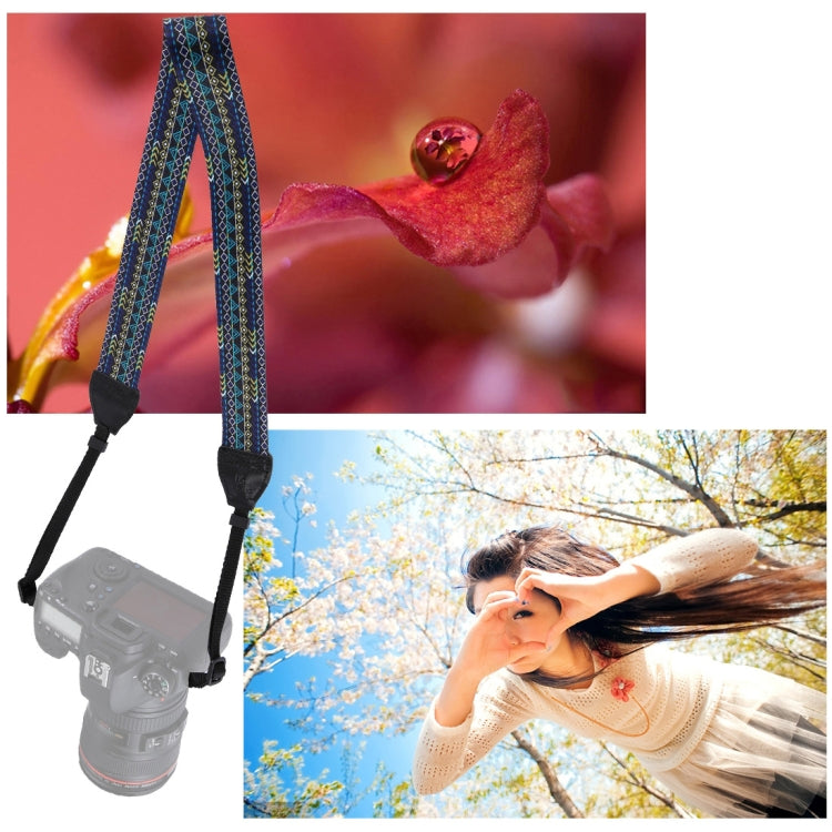 PULUZ Retro Ethnic Style Multi-color Series Shoulder Neck Strap Camera Strap compatible with SLR / DSLR Cameras, Ethnic 7