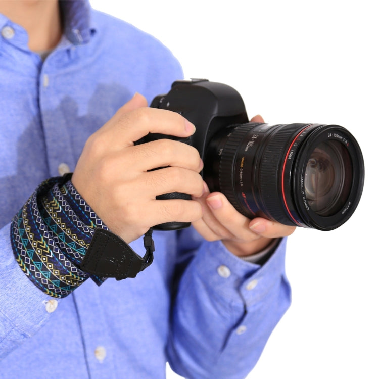 PULUZ Retro Ethnic Style Multi-color Series Shoulder Neck Strap Camera Strap compatible with SLR / DSLR Cameras, Ethnic 7