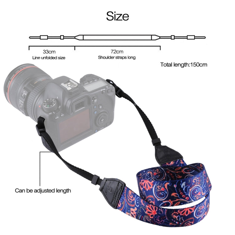 PULUZ Retro Ethnic Style Multi-color Series Shoulder Neck Strap Camera Strap compatible with SLR / DSLR Cameras, Ethnic 8
