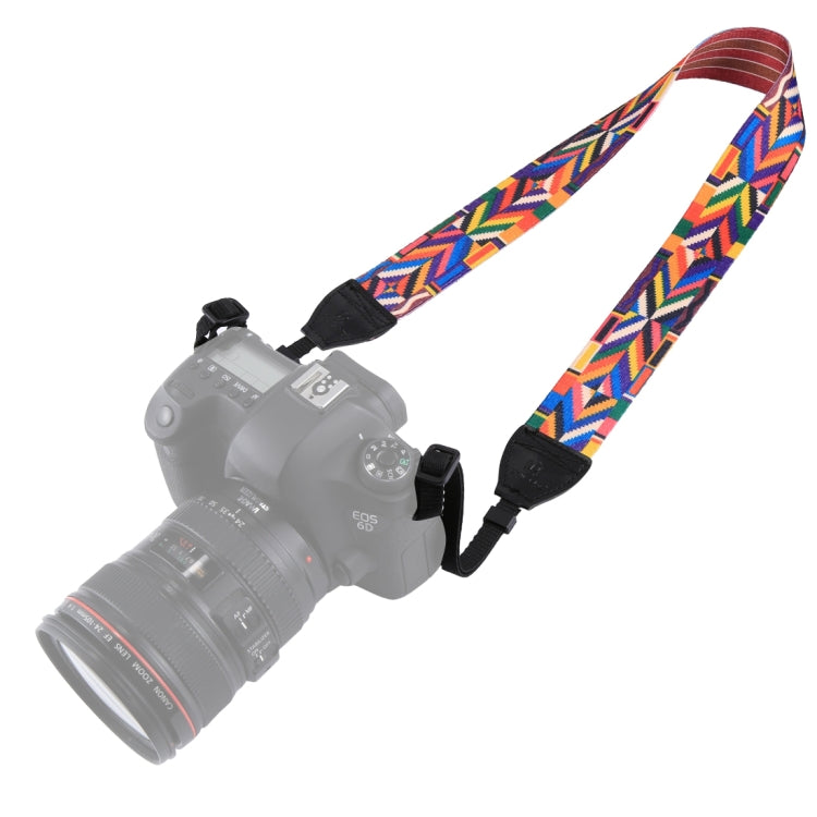 PULUZ Retro Ethnic Style Multi-color Series Shoulder Neck Strap Camera Strap compatible with SLR / DSLR Cameras, Ethnic 9
