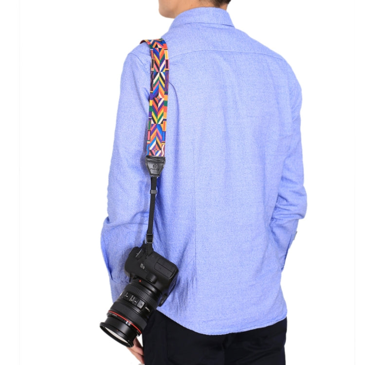 PULUZ Retro Ethnic Style Multi-color Series Shoulder Neck Strap Camera Strap compatible with SLR / DSLR Cameras, Ethnic 9