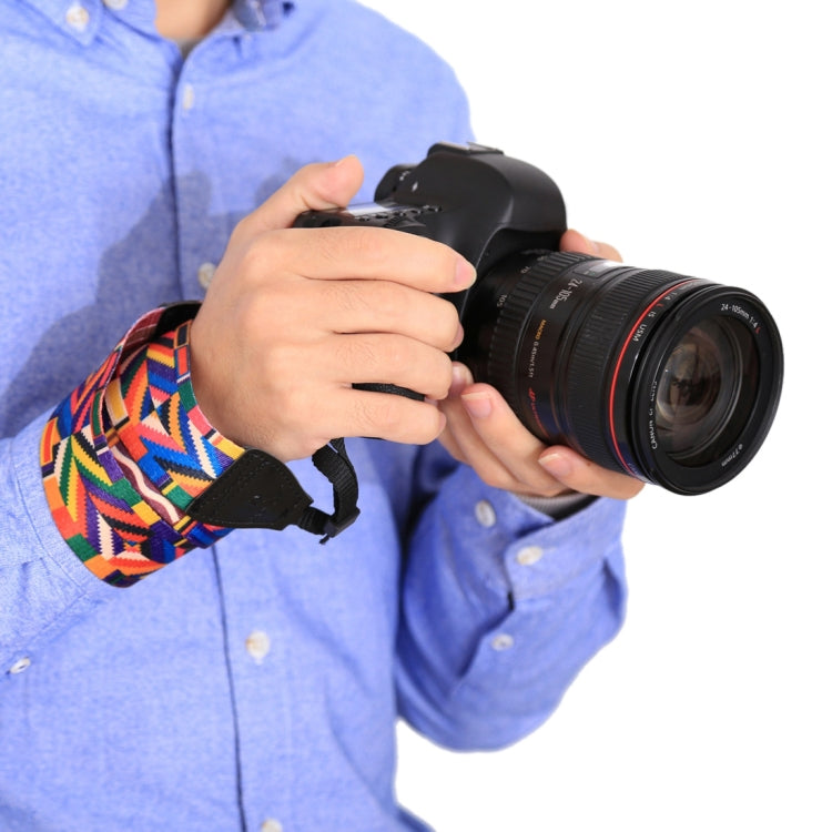 PULUZ Retro Ethnic Style Multi-color Series Shoulder Neck Strap Camera Strap compatible with SLR / DSLR Cameras, Ethnic 9