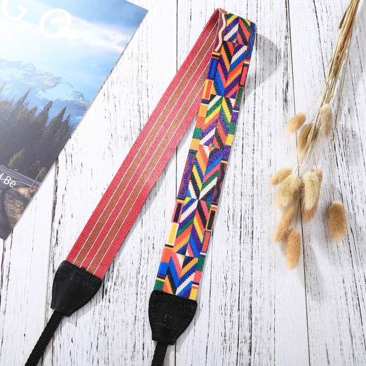 PULUZ Retro Ethnic Style Multi-color Series Shoulder Neck Strap Camera Strap compatible with SLR / DSLR Cameras, Ethnic 9