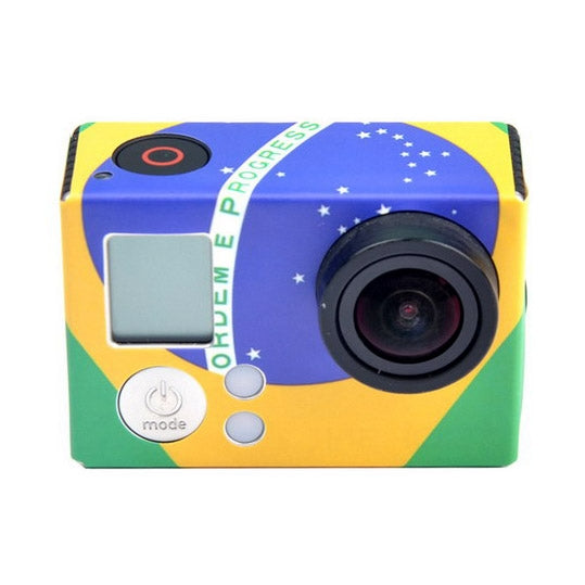 Case Sticker compatible with GoPro HERO3+ /3, Brazil Flag
