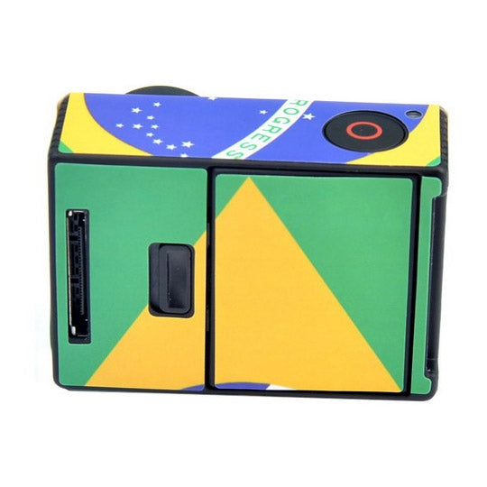 Case Sticker compatible with GoPro HERO3+ /3, Brazil Flag