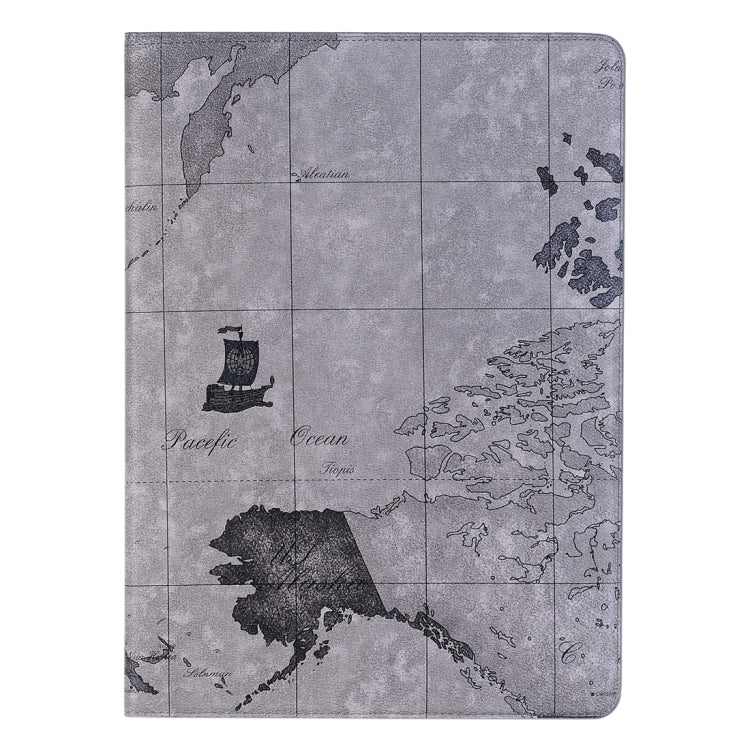 Retro World Map Pattern Leather Case with Holder & Card Slots & Wallet compatible with iPad Air 2, Random Delivery