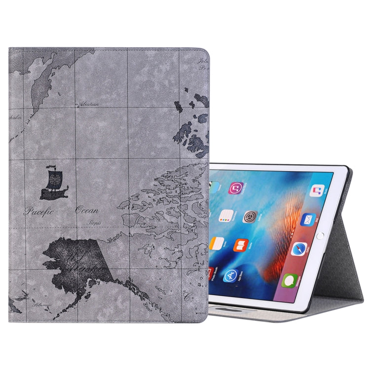 Retro World Map Pattern Leather Case with Holder & Card Slots & Wallet compatible with iPad Air 2, Random Delivery