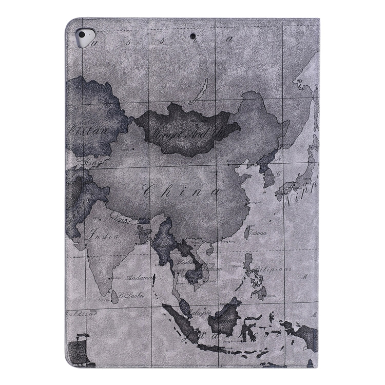Retro World Map Pattern Leather Case with Holder & Card Slots & Wallet compatible with iPad Air 2, Random Delivery
