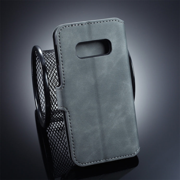 DG.MING Retro Oil Side Horizontal Flip Case compatible with Galaxy S10 E, with Holder & Card Slots & Wallet, Galaxy S10 E