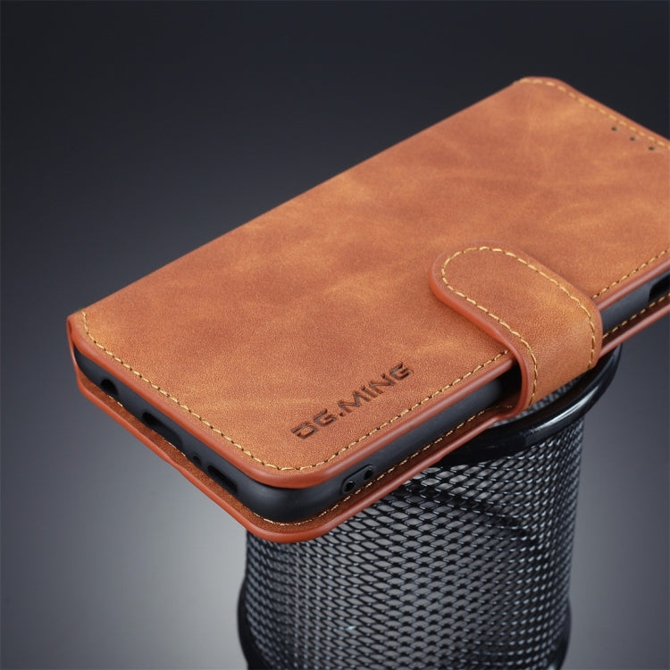 DG.MING Retro Oil Side Horizontal Flip Case compatible with Galaxy S10 E, with Holder & Card Slots & Wallet, Galaxy S10 E
